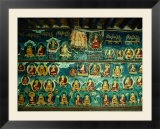 Mural At Tashilhunpo Monastery Depicting Various Teachers  Buddhas And Deities  Shigatse  Tibet