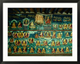Mural At Tashilhunpo Monastery Depicting Various Teachers  Buddhas And Deities  Shigatse  Tibet