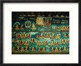 Mural At Tashilhunpo Monastery Depicting Various Teachers  Buddhas And Deities  Shigatse  Tibet