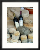 Wine and Cheese at Open-Air Market  Lake Maggiore  Arona  Italy