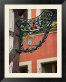 Star of David Detail on Restaurant Sign  Colmar  Haut Rhin  Alsace  France