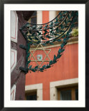 Star of David Detail on Restaurant Sign  Colmar  Haut Rhin  Alsace  France