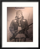 Poster of Geronimo Indian Chief  America's Gunfight Capital  Tombstone  Arizona  USA
