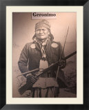 Poster of Geronimo Indian Chief  America's Gunfight Capital  Tombstone  Arizona  USA