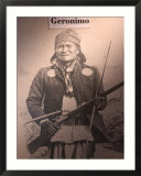 Poster of Geronimo Indian Chief  America's Gunfight Capital  Tombstone  Arizona  USA