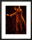 Woman in Flamenco Dress at Feria de Abril  Sevilla  Spain