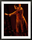 Woman in Flamenco Dress at Feria de Abril  Sevilla  Spain