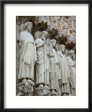 Sculptures on Notre-Dame  Paris  France