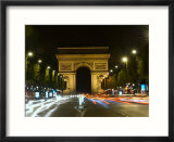 Arc de Triomphe at Night  Paris  France