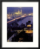 Yeni Mosque and the Galata Bridge  Istanbul  Turkey