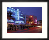 Evening on Ocean Drive  South Beach  Miami  Florida  USA