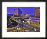 Night View of Downtown Boise  Idaho  USA