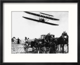 Wilbur Wright with His Plane in Flight at Pau in France  February 1909