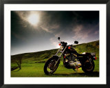 Harley Davidson Motorbike Sitting in Field  June 1998