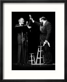 Luciano Pavarotti Opera Singer at a New York Concert with Frank Sinatra
