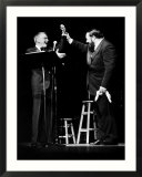 Luciano Pavarotti Opera Singer at a New York Concert with Frank Sinatra