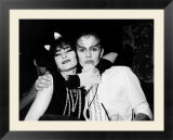 Siouxsie with the Drummer of the Culture Club at a Halloween Party in a Night Club