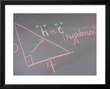 Geometry Equations and Diagram on Black Board
