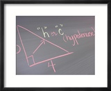 Geometry Equations and Diagram on Black Board