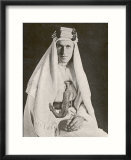 T E Lawrence (Lawrence of Arabia) in Desert Robes