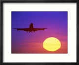 Airplane at Sunset
