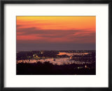 Newport Beach and Marina at night  California