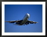 Commercial airplane in flight