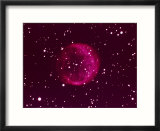 Ball of red gas in space