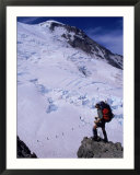 Emmons Glacier on Mt Rainier  Washington