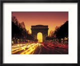 Paris  France  Arc De Triomphe at Night