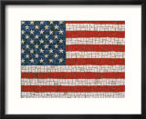 American Flag in mosaic
