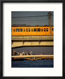 Sobu Train Crossing Sumida-Gawa River  Tokyo  Japan