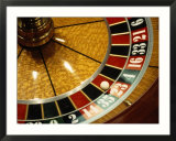 Close-up of a roulette wheel