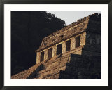 A close view of a pyramid at Palenque