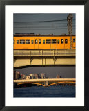 Sobu Train Crossing Sumida-Gawa River  Tokyo  Japan