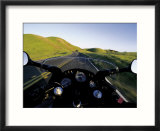 Motorcycle on Road  Marin County  CA