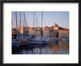 Sailboats In Port By Buildings  Marseille  France