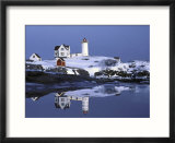 Nubble at Christmas time in New England