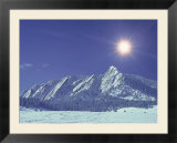 The Flatirons Near Boulder  CO  Winter