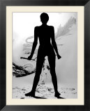 Silhouette of Nude Woman Painting Abstract Canvas