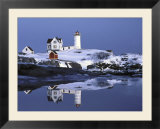Nubble at Christmas time in New England