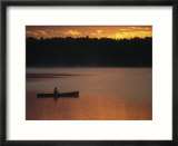Man Fishing On Lake  Quetico Provincial Park