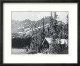 Cabin and Mts at Lake O'Hara