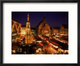 Christmas Fair at night  Nurnberg  Germany