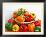 Sweet Peppers in and Around Basket