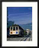 Trolley in motion  San Francisco  CA