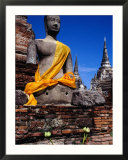 Seated Buddha of Wat Phra Si Sanphet in Ayuthaya Historical Park  Ayuthaya  Thailand