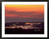 Newport Beach and Marina at night  California