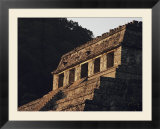 A close view of a pyramid at Palenque