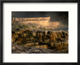 Minerva Spring at Mammoth Hot Springs  Yellowstone National Park  USA